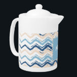 Seashore Scribble ZigZag<br><div class="desc">Bright and Cheery 2013 couleurs dans ce Seashore Scribble ZigZag Chevron design- personnalisé créé pour les couleurs tendance 2013 - Bleu de mer, Vasière et Monaco Bleu</div>