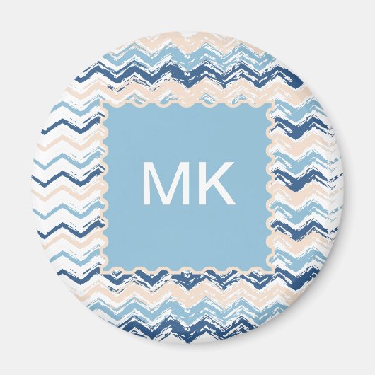 Seashore Scribble ZigZag Magneet (Voorkant)