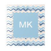 Seashore Scribble ZigZag Notitieblok (Voorkant)