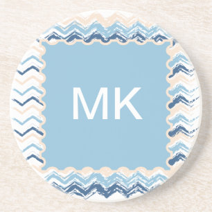 Seashore Scribble ZigZag Zandsteen Onderzetter