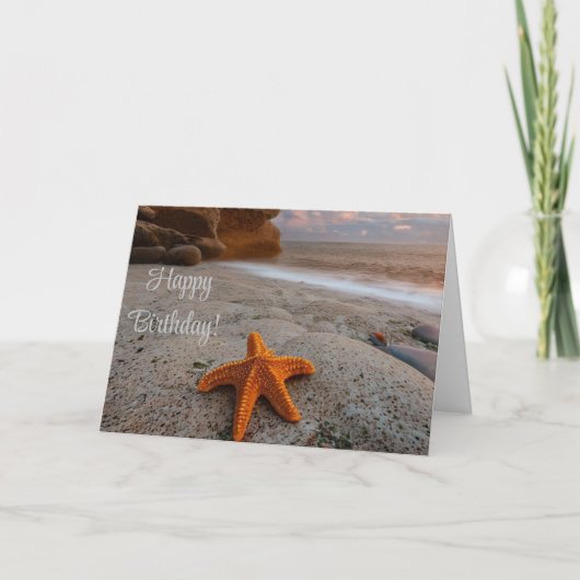Seashore Starfish Bedankkaart (Voorkant)