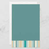 Seashore Stripes Pattern Briefpapier (Voorkant / Achterkant)
