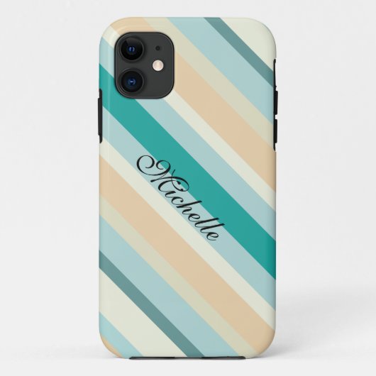 Seashore Stripes Pattern Case-Mate iPhone Case (Achterkant)