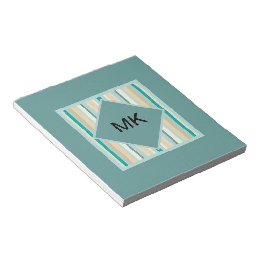 Seashore Stripes Pattern Notitieblok (Schuin)