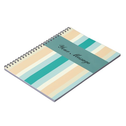 Seashore Stripes Pattern Notitieboek (Linkerzijde)