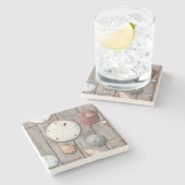 Seashore Treasures Stenen Onderzetter (Zijkant)