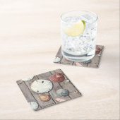 Seashore Treasures Vierkante Kartonnen Onderzetter (Insitu)