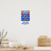 Seaside Australia Poster Vintage voyage restauré (Cuisine)