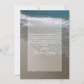 Seaside Beach & Sand Wedding Bedankkaart (Voorkant)