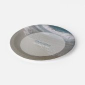 Seaside Beach & Sand Wedding Papieren Bordje (Gekanteld)