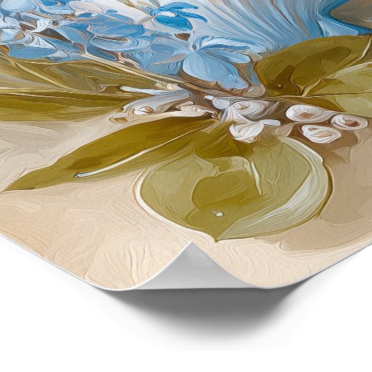 Seaside Blue Crab Beach Wall Art Print | Poster (Coin)