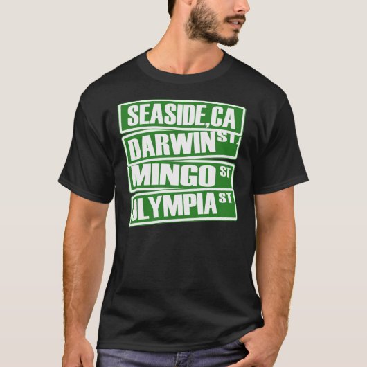 Seaside, Californië (Darwin, Mingo, Olympia) — T-s T-shirt (Voorkant)