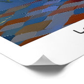 Seaside Cat Art Print French Typography Poster (Coin)