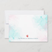 Seaside Coral Reef Response Kaarten RSVP Kaartje (Achterkant)