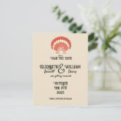 Seaside Cottcore  sparen de Datum Briefkaart (Staand voorkant)