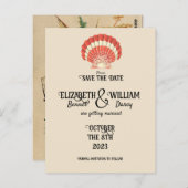 Seaside Cottcore  sparen de Datum Briefkaart (Voorkant / Achterkant)