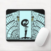 Seaside Deco in Aqua en Geel Muismat (Met muis)