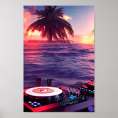 SEASIDE DJ-INSTELLING POSTER (Voorkant)