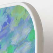 Seaside Floral Waterverf Abstract Herhaal Patroon Pickleball Paddle (Links Detail)