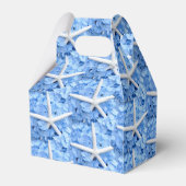 Seaside Garden Blue Hydrangeas Starfish Hartelijk  Bedankdoosjes (Achterkant)