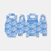 Seaside Garden Blue Hydrangeas Starfish Hartelijk  Bedankdoosjes (Uitgevouwen)