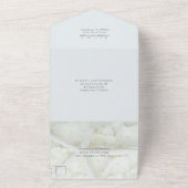 Seaside Garden Monogram Weddenschap Traditioneel All In One Uitnodiging (Buitenkant)