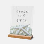 Seaside Garden Starfish Kaarten Cadeaus Wedding Acryl Bord (Hoek)