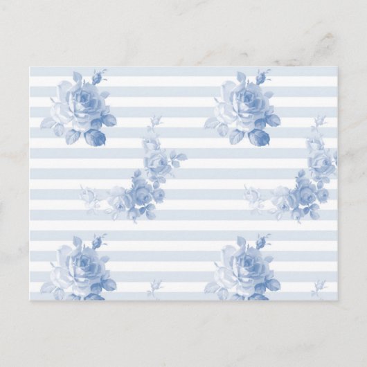 "Seaside Garden Stripe" briefkaarten in bosbes (Voorkant)