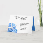 Seaside Garden Table Seating All Names Tented Kaar (Voorkant)