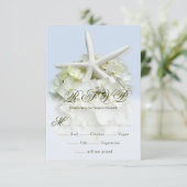 Seaside Garden Wedding 5 menu de choix RSVP (Debout devant)