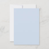 Seaside Garden Wedding 5 menu de choix RSVP (Dos)