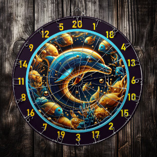 Seaside Grace Dolphin Dartboard Set Dartbord