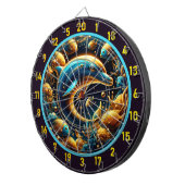 Seaside Grace Dolphin Dartboard Set Dartbord (Voorkant Rechts)