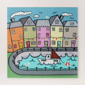 Seaside Harbor Jigzaag Legpuzzel (Verticaal)