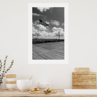 Seaside Heights Boardwalk Strand Vlag Poster