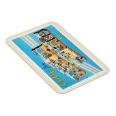 Seaside Heights New Jersey NJ  Briefkaart- Magneet (Rechterzijde)
