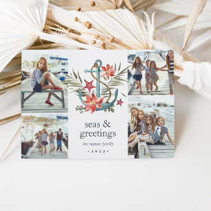Seaside   Kustfeestdag Foto collage Kaart