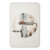 Seaside Lighthouse Stroll Badmat (Voorkant Verticaal)