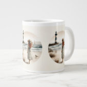 Seaside Lighthouse Stroll Extra Grote Beker (Voorkant rechts)