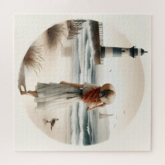 Seaside Lighthouse Stroll Legpuzzel (Horizontaal)