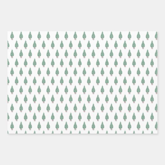 Seaside New England Kerstboom Inpakpapier Vel (Voorkant)