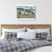 Seaside, Oregon - Broadway from Trail's End Canvas Afdruk (Insitu (Slaapkamer))