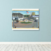 Seaside, Oregon - Broadway from Trail's End Canvas Afdruk (Insitu (Houten vloer))