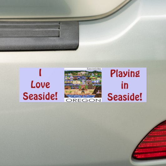 Seaside Oregon Bumpersticker (Op auto)