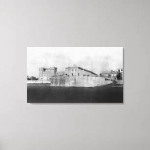 Seaside, Oregon Hotel en Turnround Canvas Afdruk
