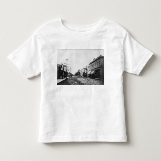 Seaside, Oregon Main Street Uitzicht Foto Kinder Shirts (Voorkant)