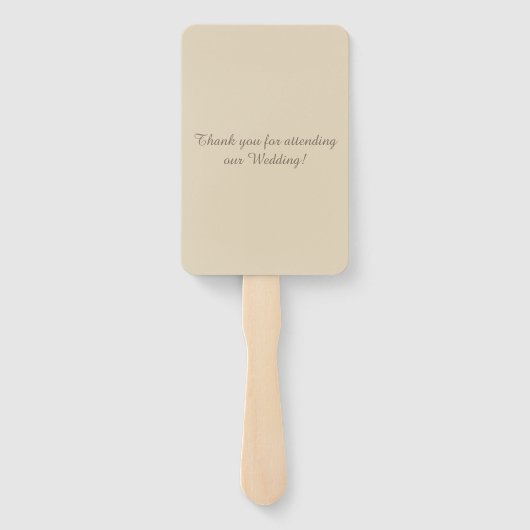 Seaside Paradise bruiloft Handwaaier (Achterkant)