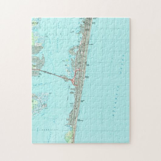 Seaside Park & NJ Shore Map (1989) Legpuzzel (Verticaal)