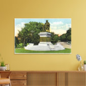 Seaside Park Uitzicht van het P T Barnum Monument Canvas Afdruk (Insitu (Woonkamer))