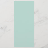 Seaside Pastels | Kustkreeft en zeeschildpad Menu (Achterkant)